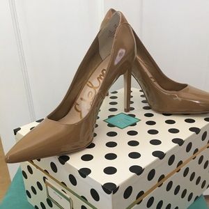 Nude Sam Edelman Patent Pumps